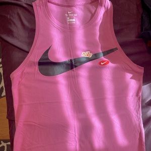 Pink Nike tank top